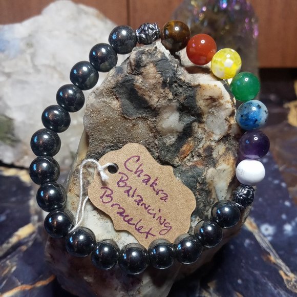 Chakra Balancing Gemstone Healing Bracelet - Picture 1 of 3